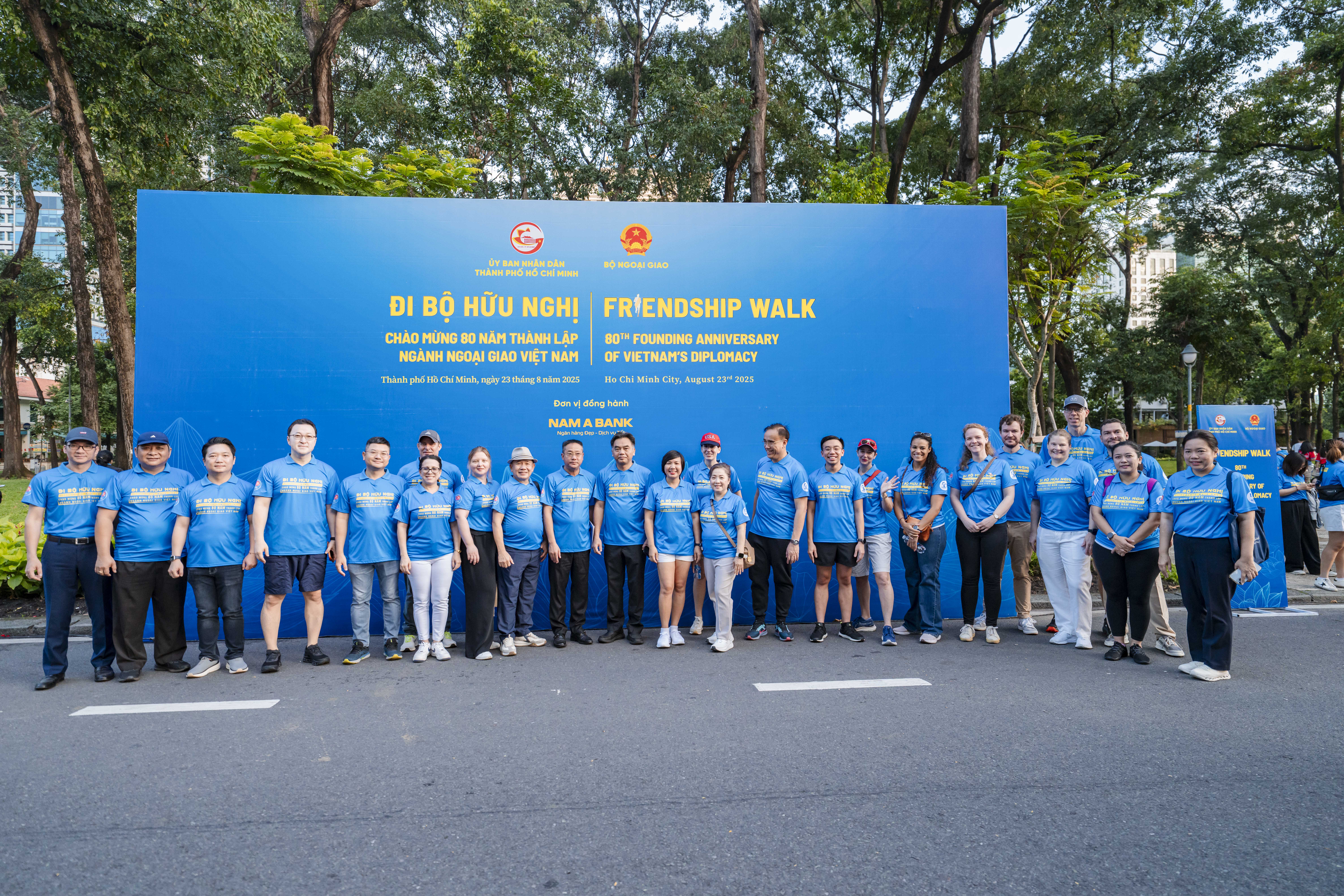 FRIENDSHIP WALK  80TH FOUNDING ANNIVERSARY OF VIETNAM'S DIPLOMACY